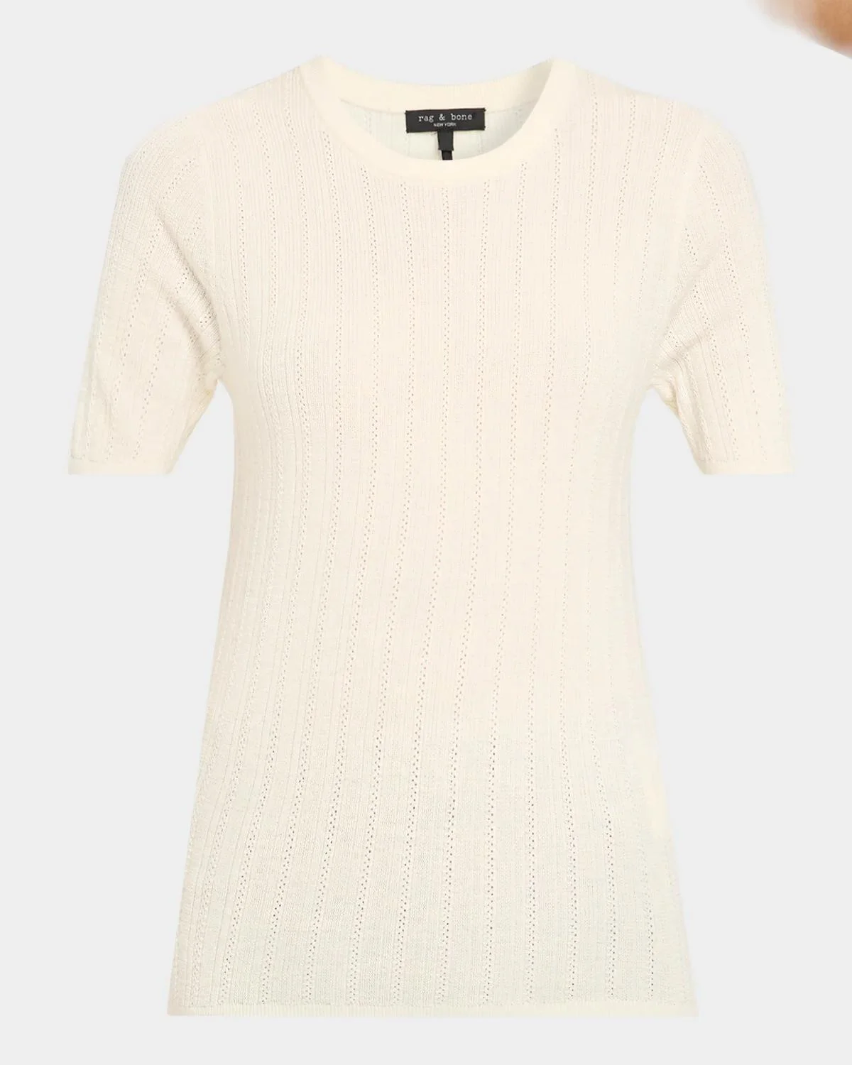 Rhodes Wool Pointelle-Knit Top - 1