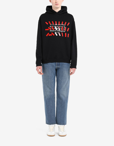 Maison Margiela Tape print oversized hoodie outlook