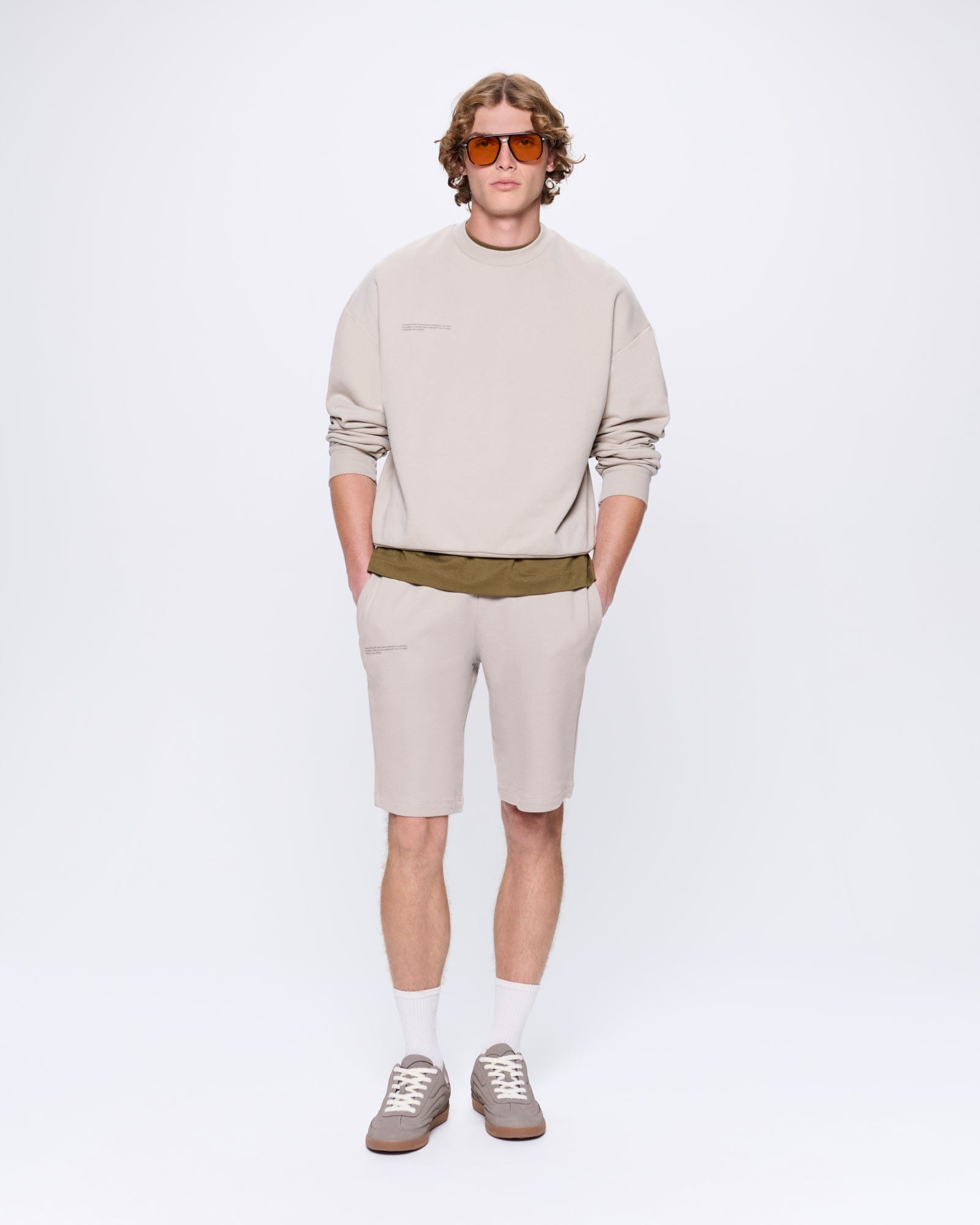 Mens 365 Midweight Sweatshirt - Stone - 3