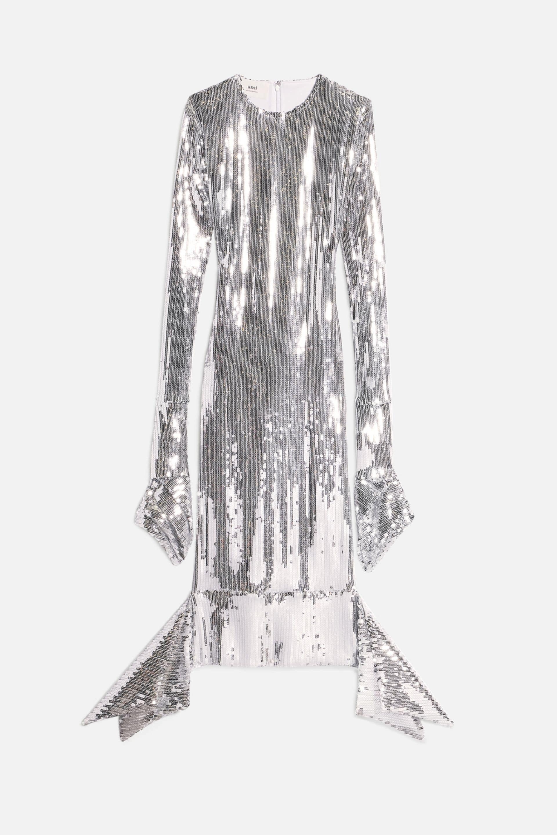 Sequined Ruffled Dress - 1