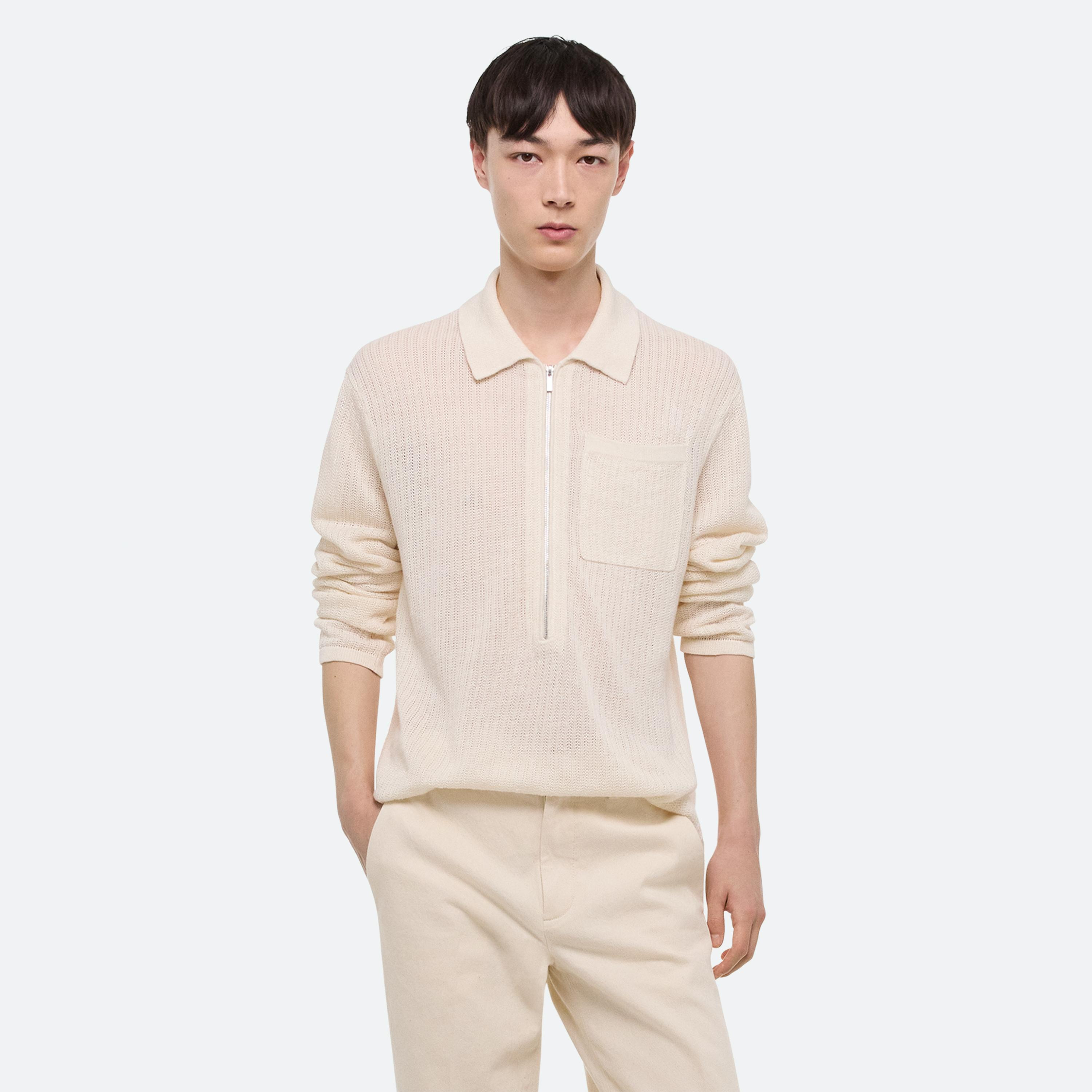 LONGSLEEVE ZIP POLO - 8