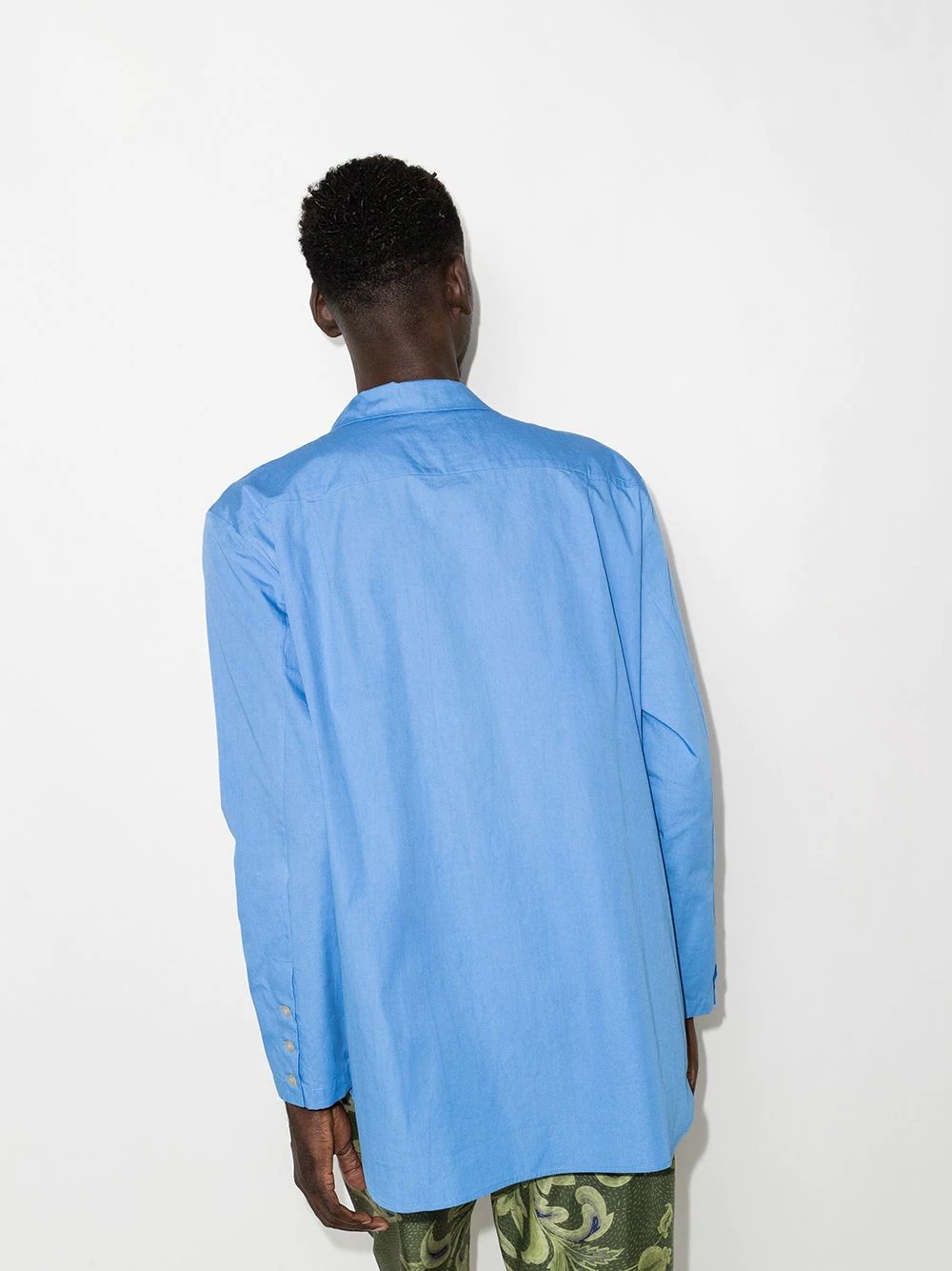 Tristan pleat-detail long-sleeve shirt - 3