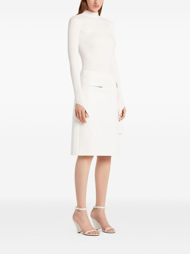 courrèges zip-fastening skirt outlook