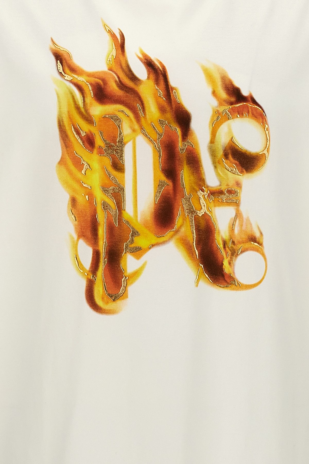 'Burning Monogram' T-shirt - 5