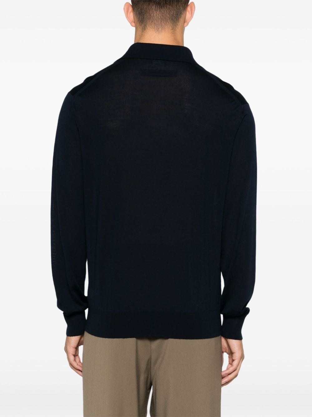 fine-knit polo shirt - 4