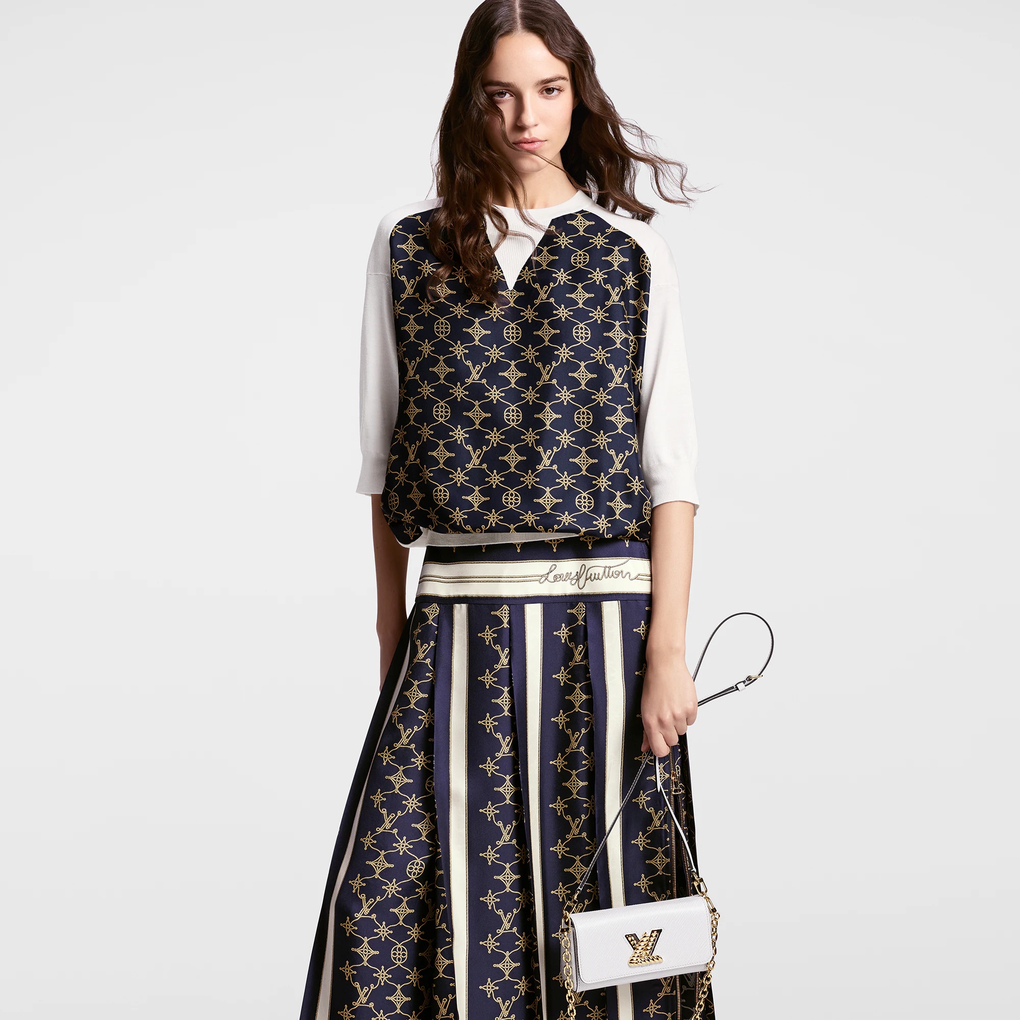 Nautical Monogram Midi Skirt - 5