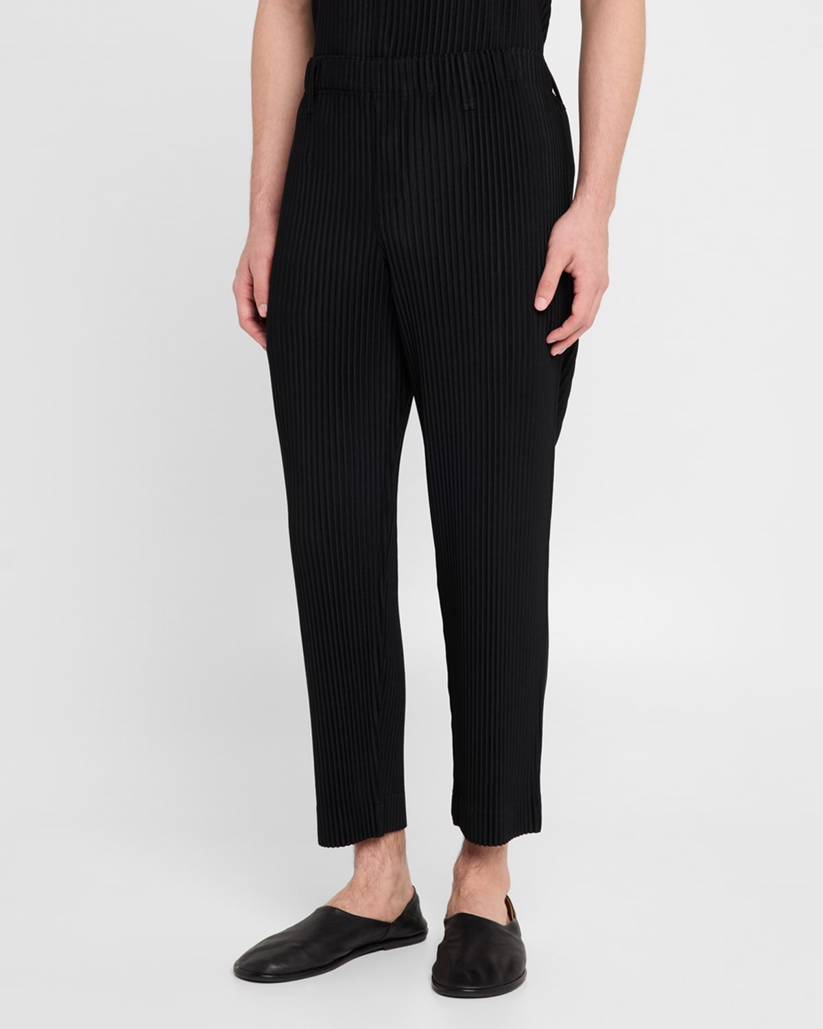 Men's Pleated Flat-Front Pants - 4