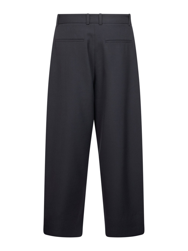 Studio Nicholson Grey technical wool Line double-pleat trousers outlook
