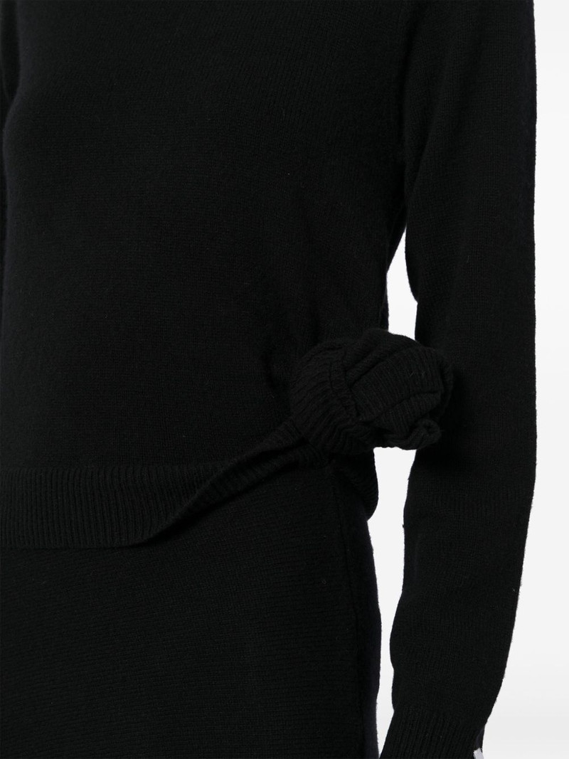 asymmetric knitted dress 5