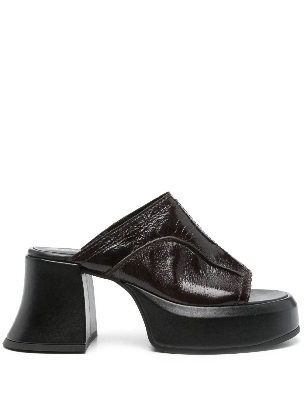80mm leather sandals - 1