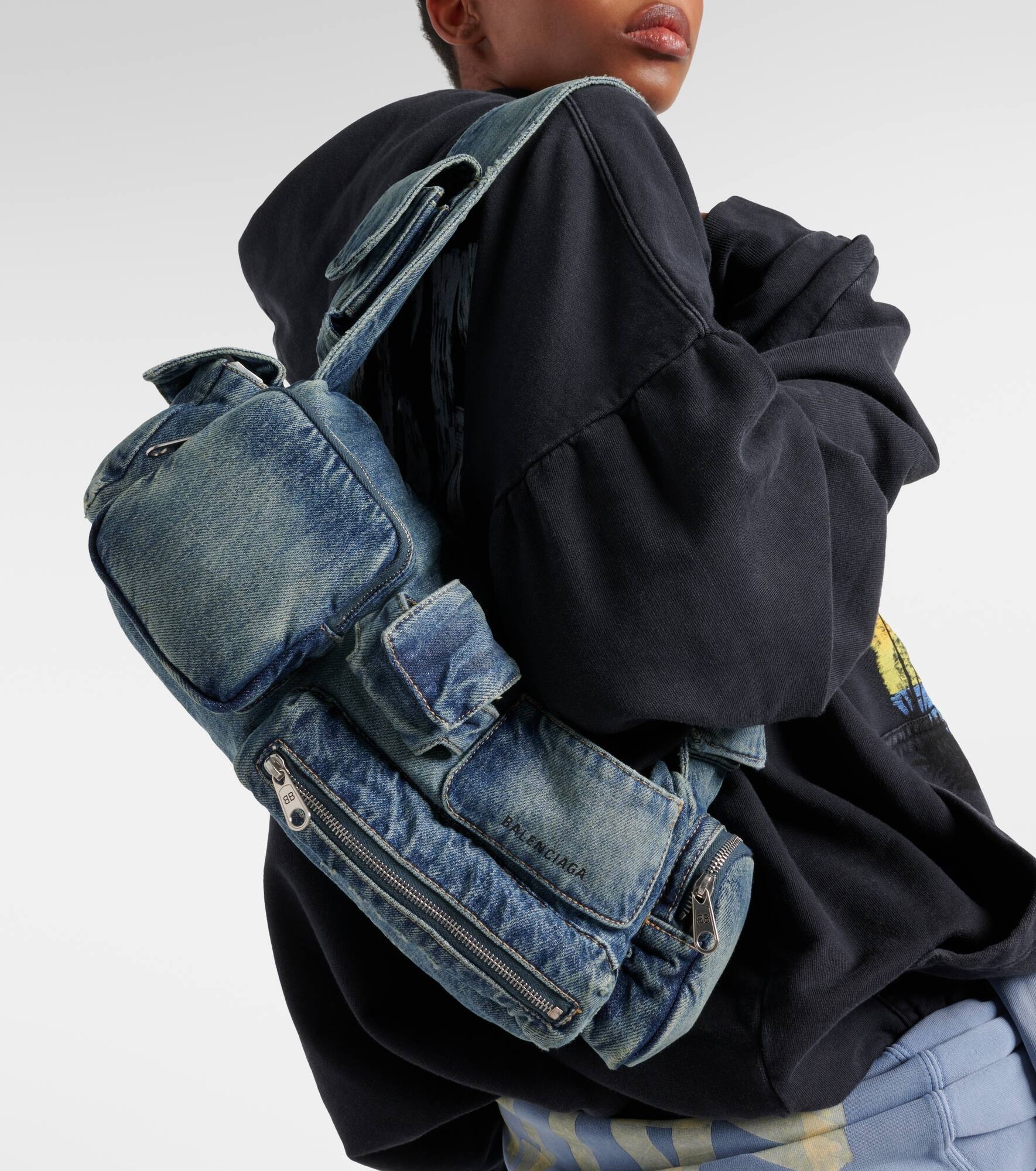 Superbusy Small denim crossbody bag - 2