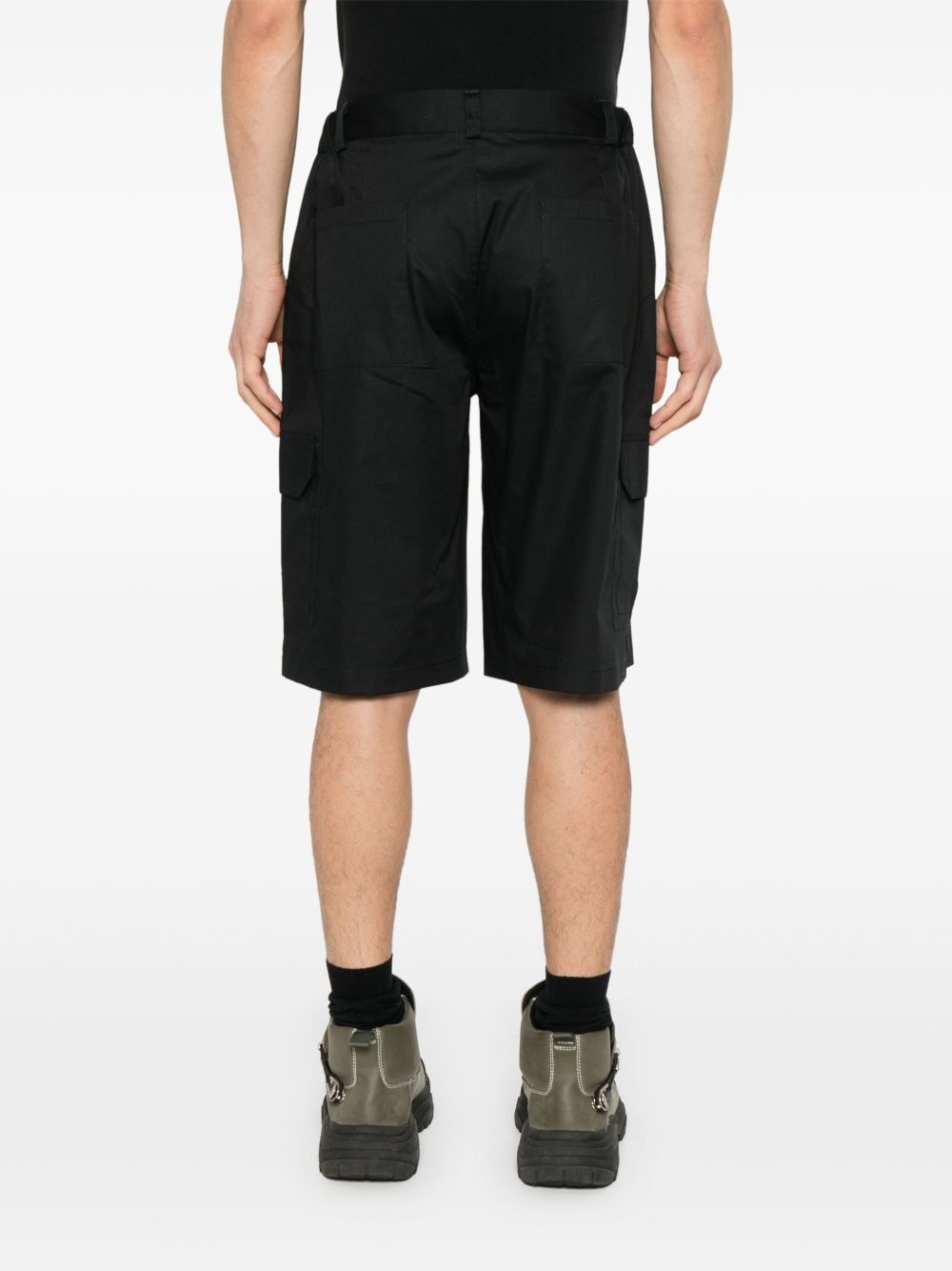 poplin cargo shorts - 4