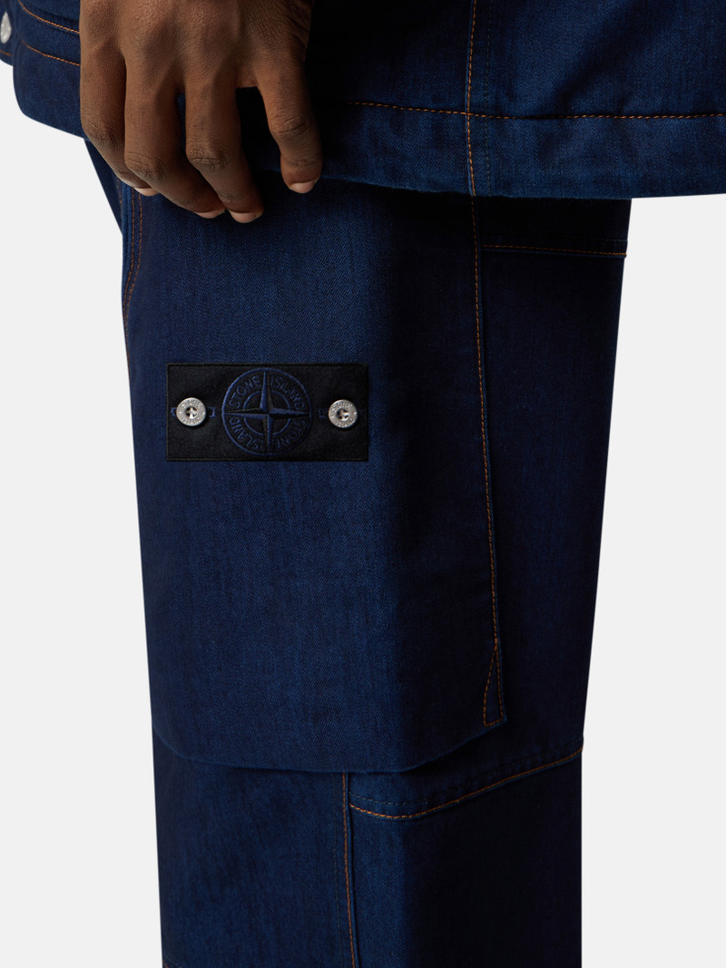 3100045 INDIGO POLYPROPYLENE DENIM LIGHT-RINSED 3