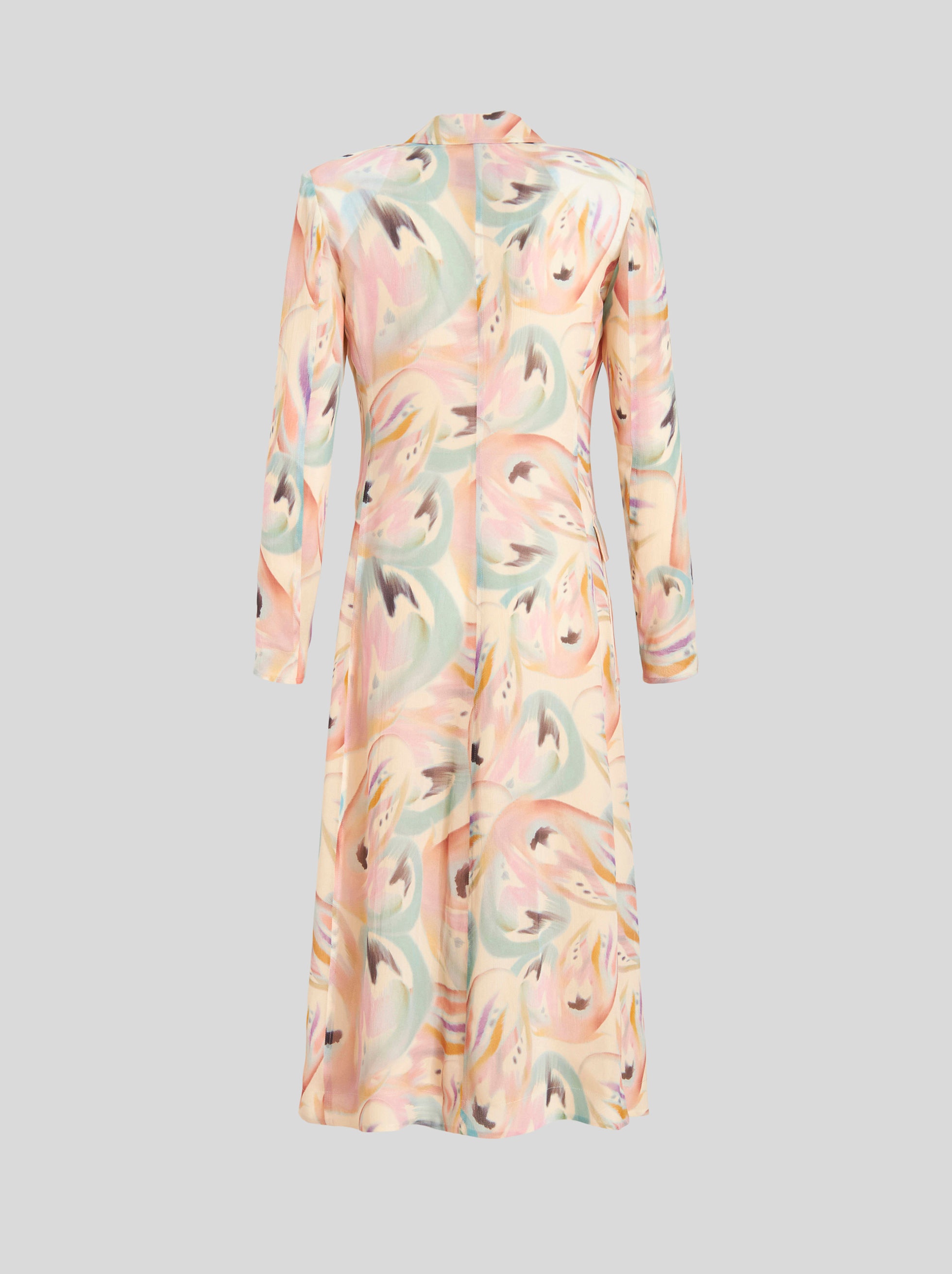 SILK DUSTER COAT WITH BUTTERFLY DESIGN - 6
