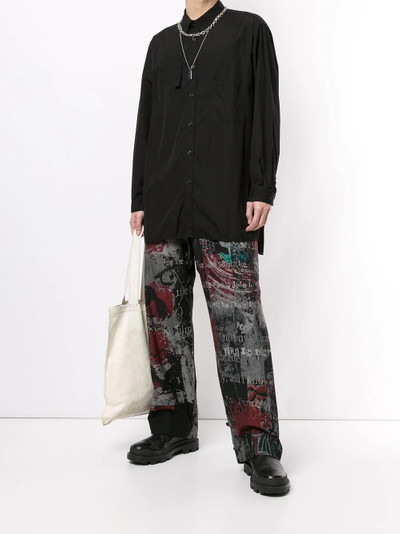 Yohji Yamamoto long cotton shirt outlook