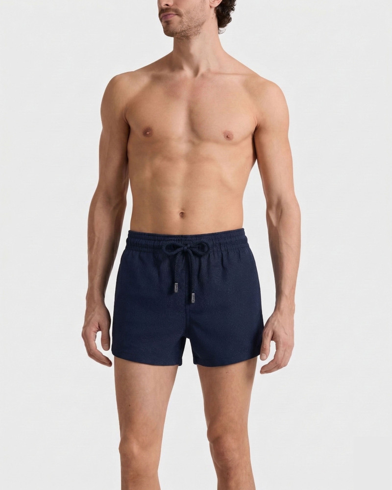 Vilebrequin Men Short Woolen Swim Trunks Micro Carreaux- Vilebrequin x The Woolmark Company outlook