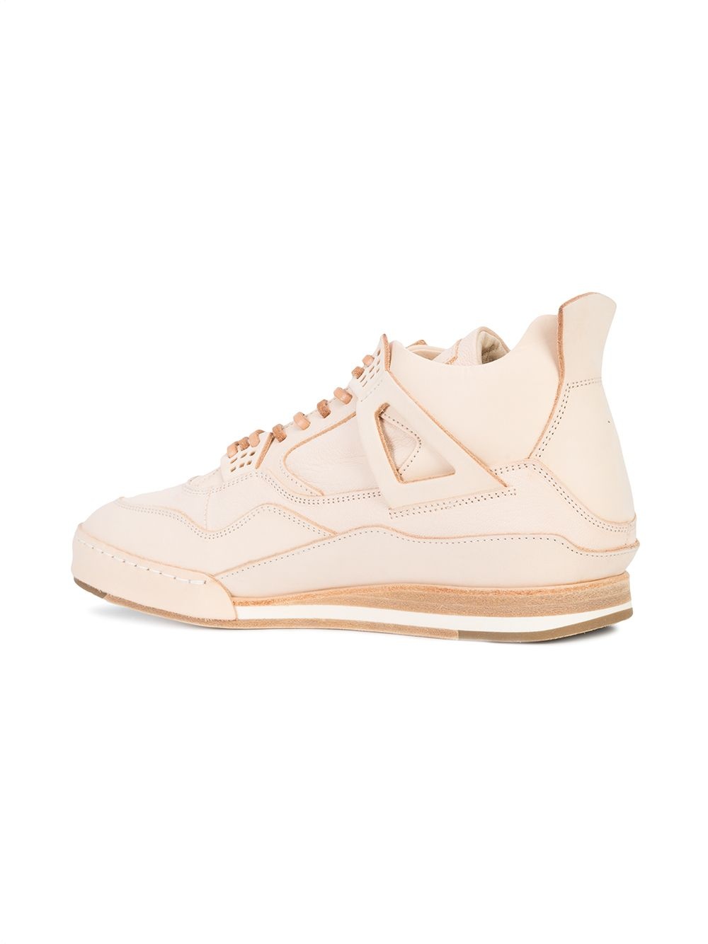 panelled lace-up sneakers - 3