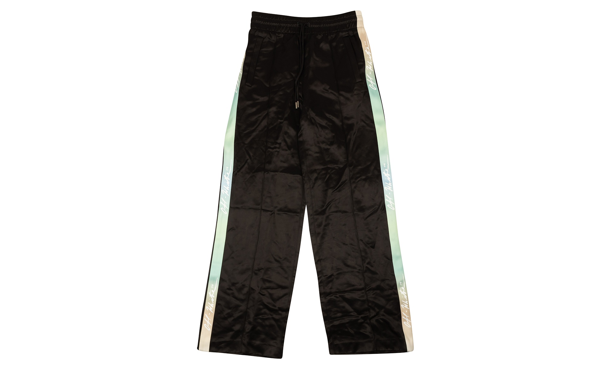 Multi Logo Tape Track Pants "Black" - 1