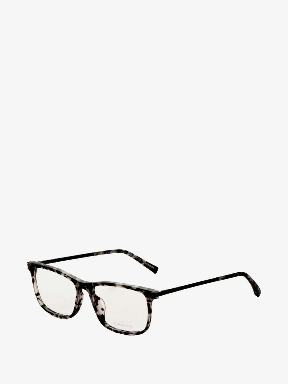 tortoise-shell rectangle-frame glasses - 1