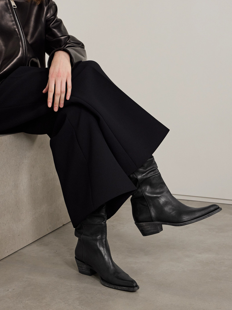 KHAITE Clive Leather Boots outlook