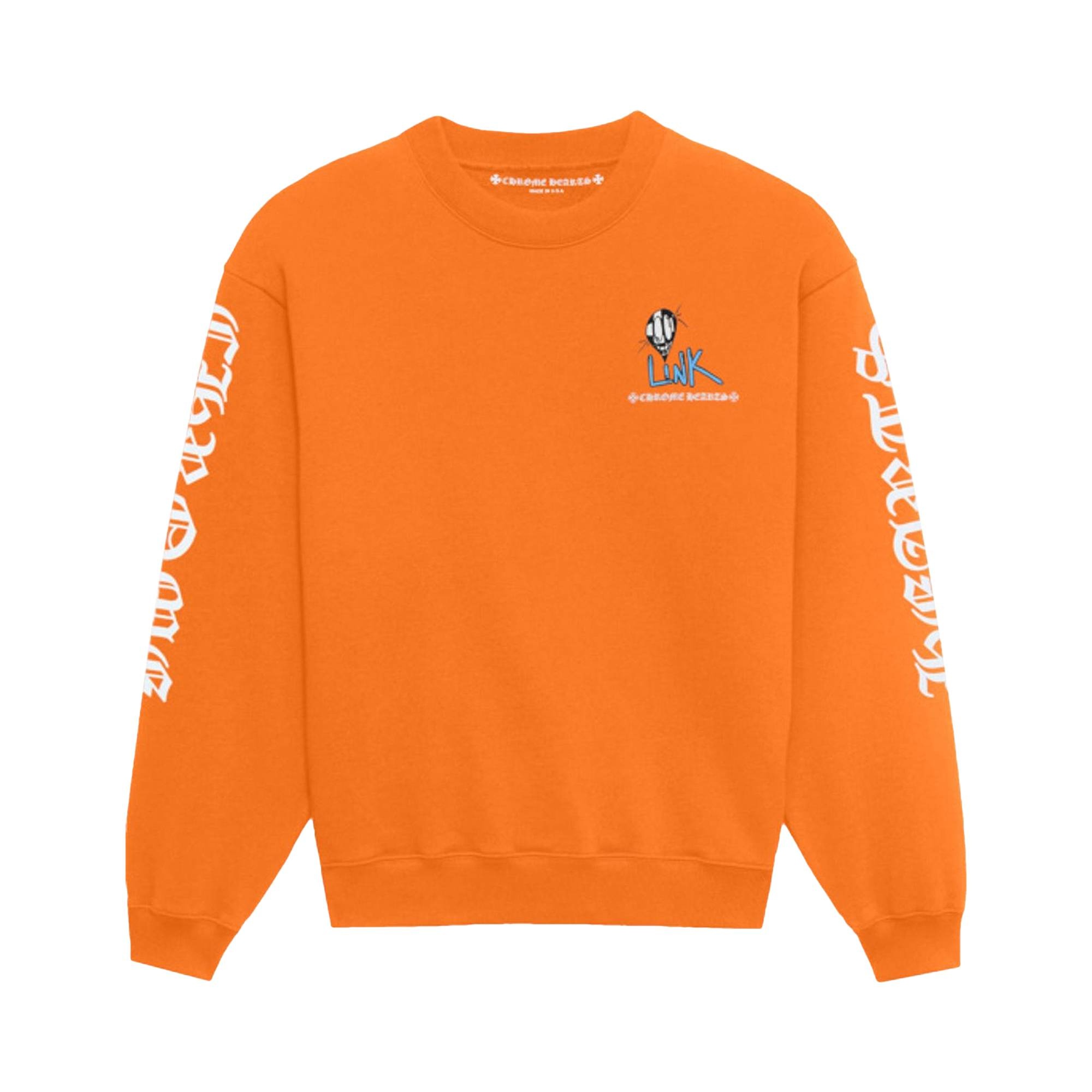 Chrome Hearts x Matty Boy Link & Build Crewneck 'Orange' - 1