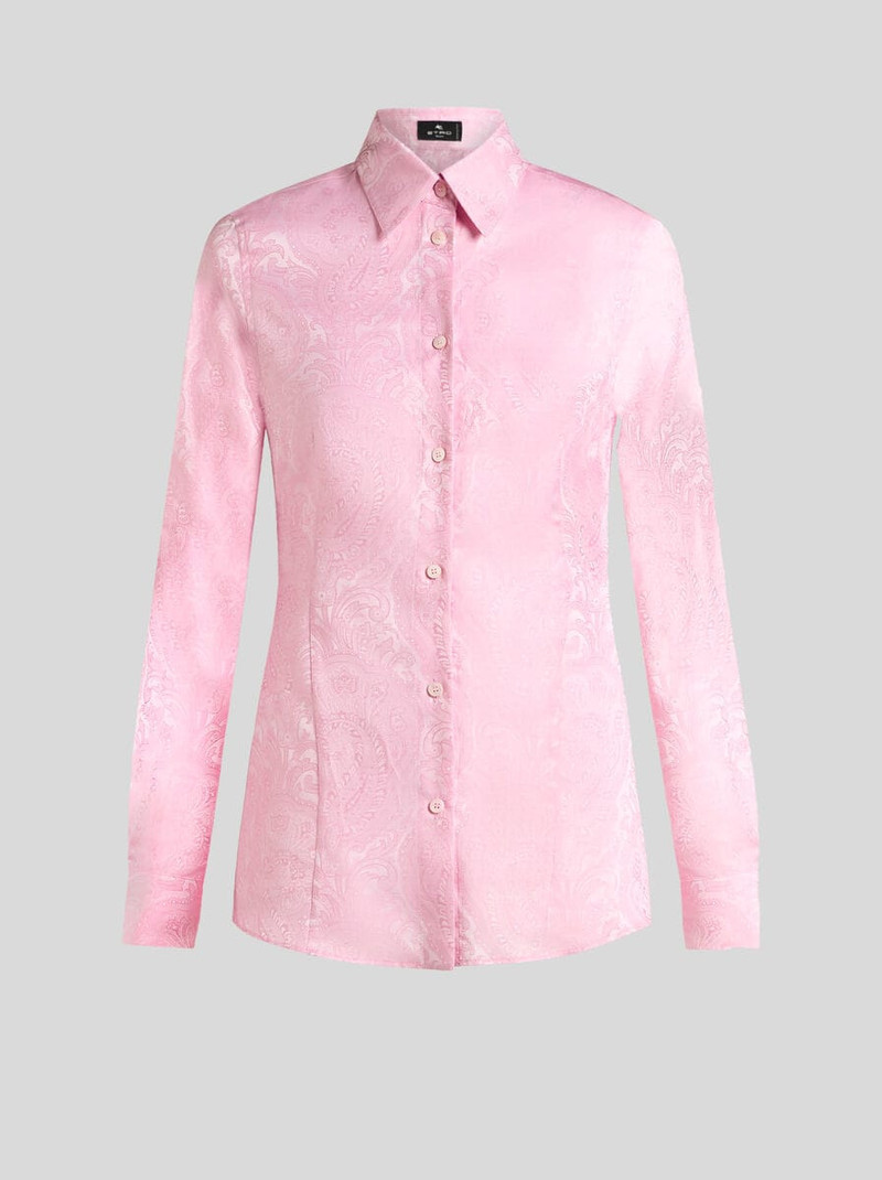 FIGURE-HUGGING PAISLEY JACQUARD SHIRT 1