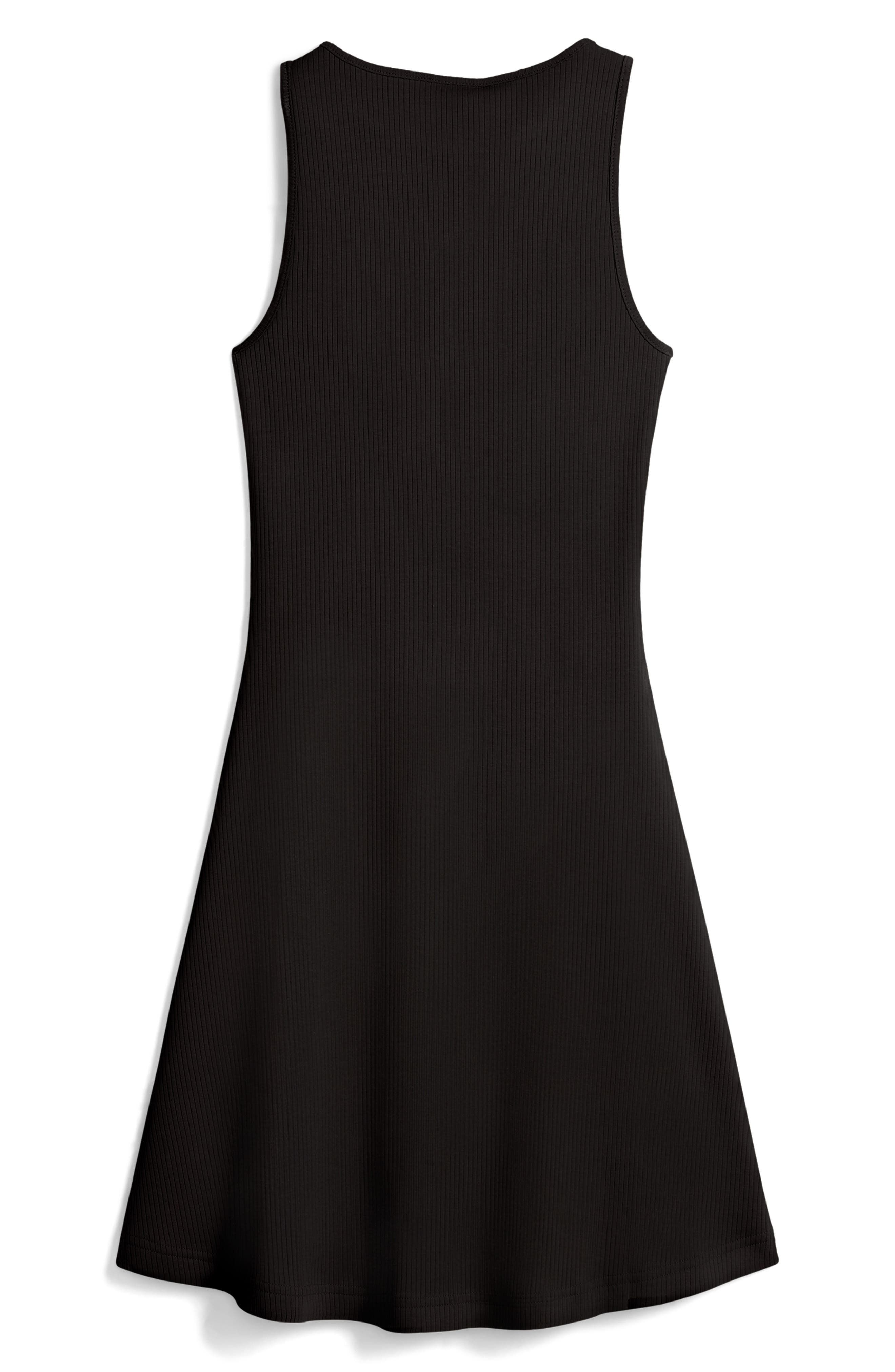 PUMA Wardrobe Essentials Ribbed Sleeveless Dress in Puma Black at Nordstrom - 3