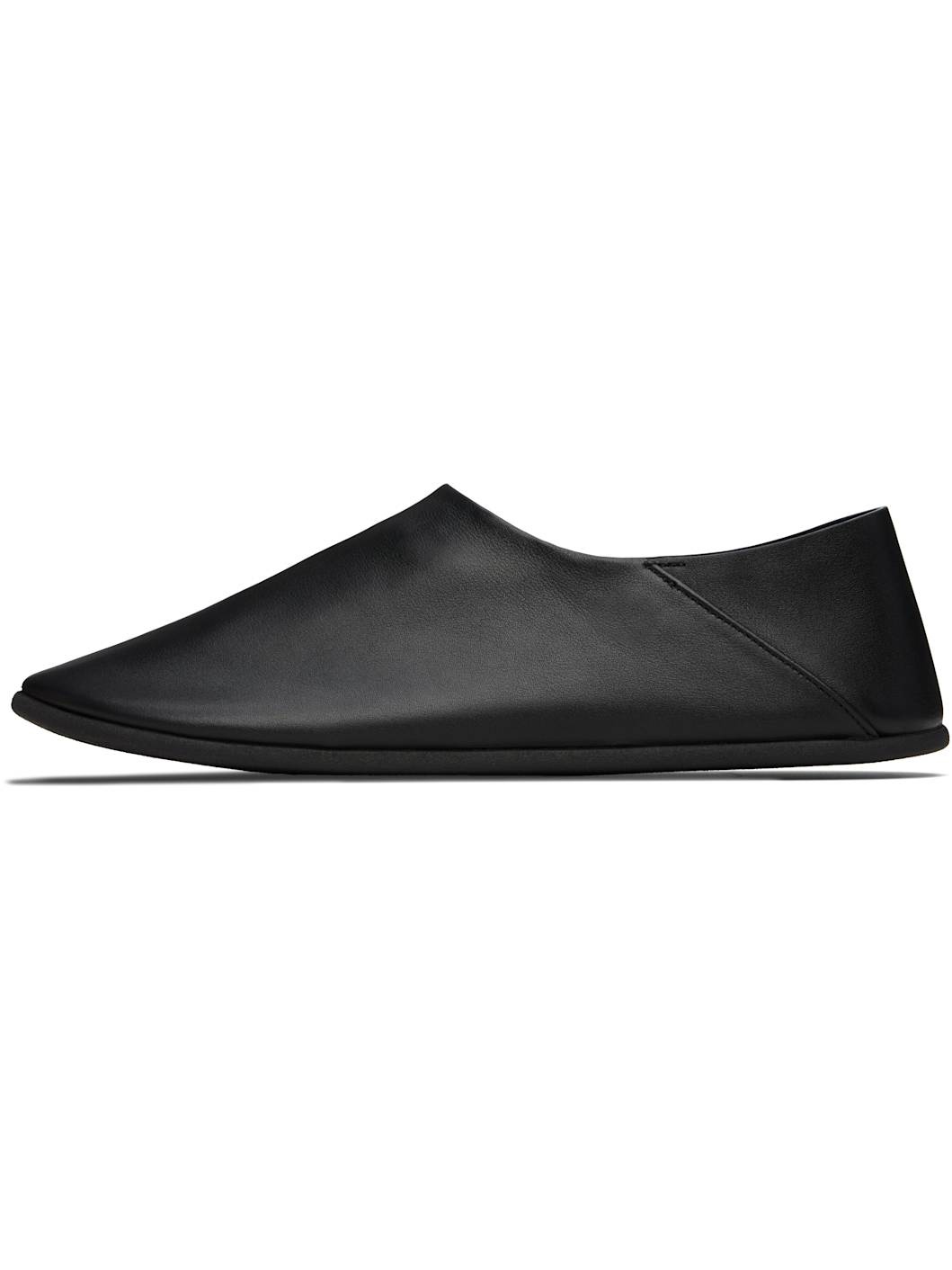 Black Big Bootie Mule Loafers - 3