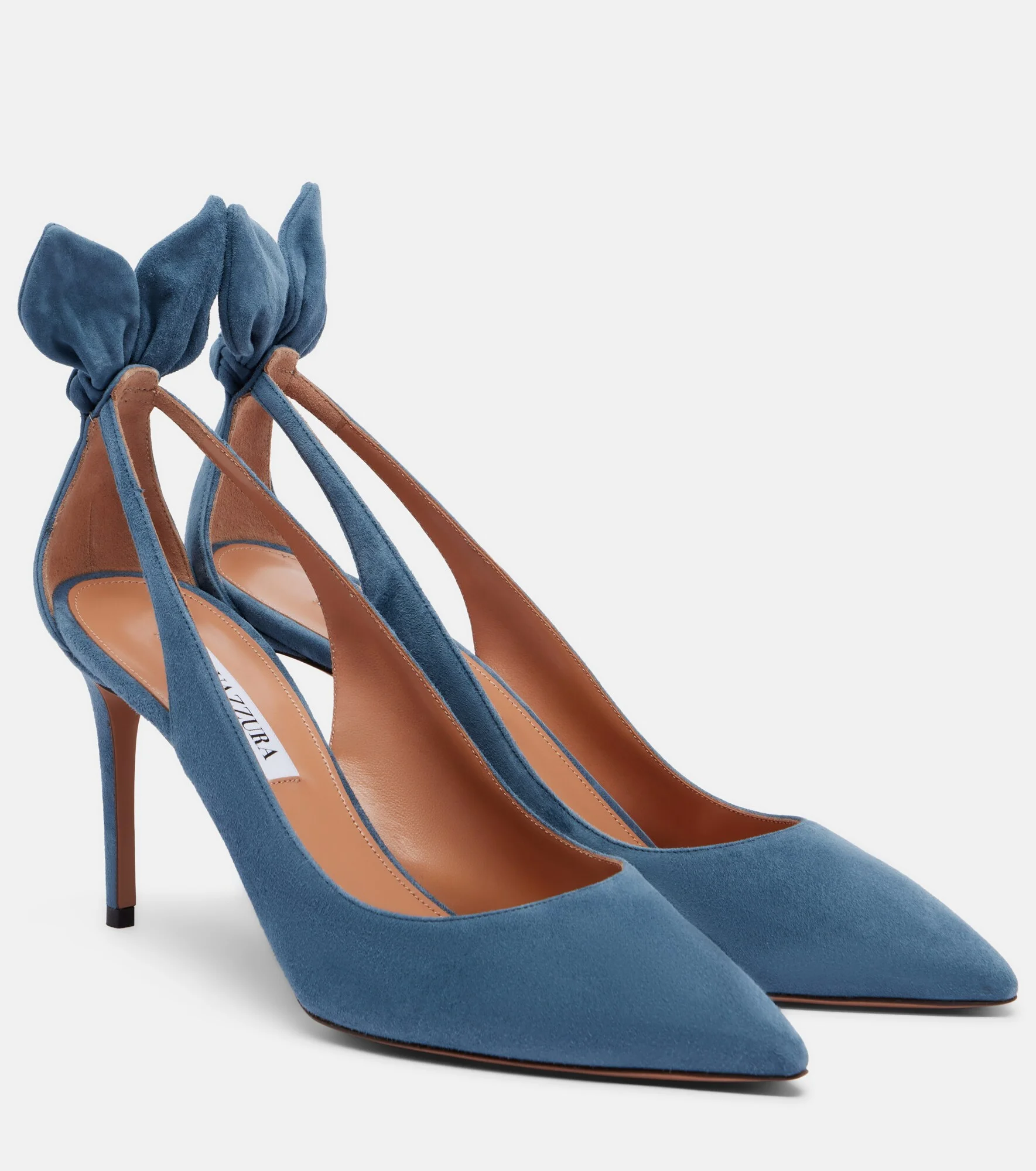 Bow Tie suede pumps - 1