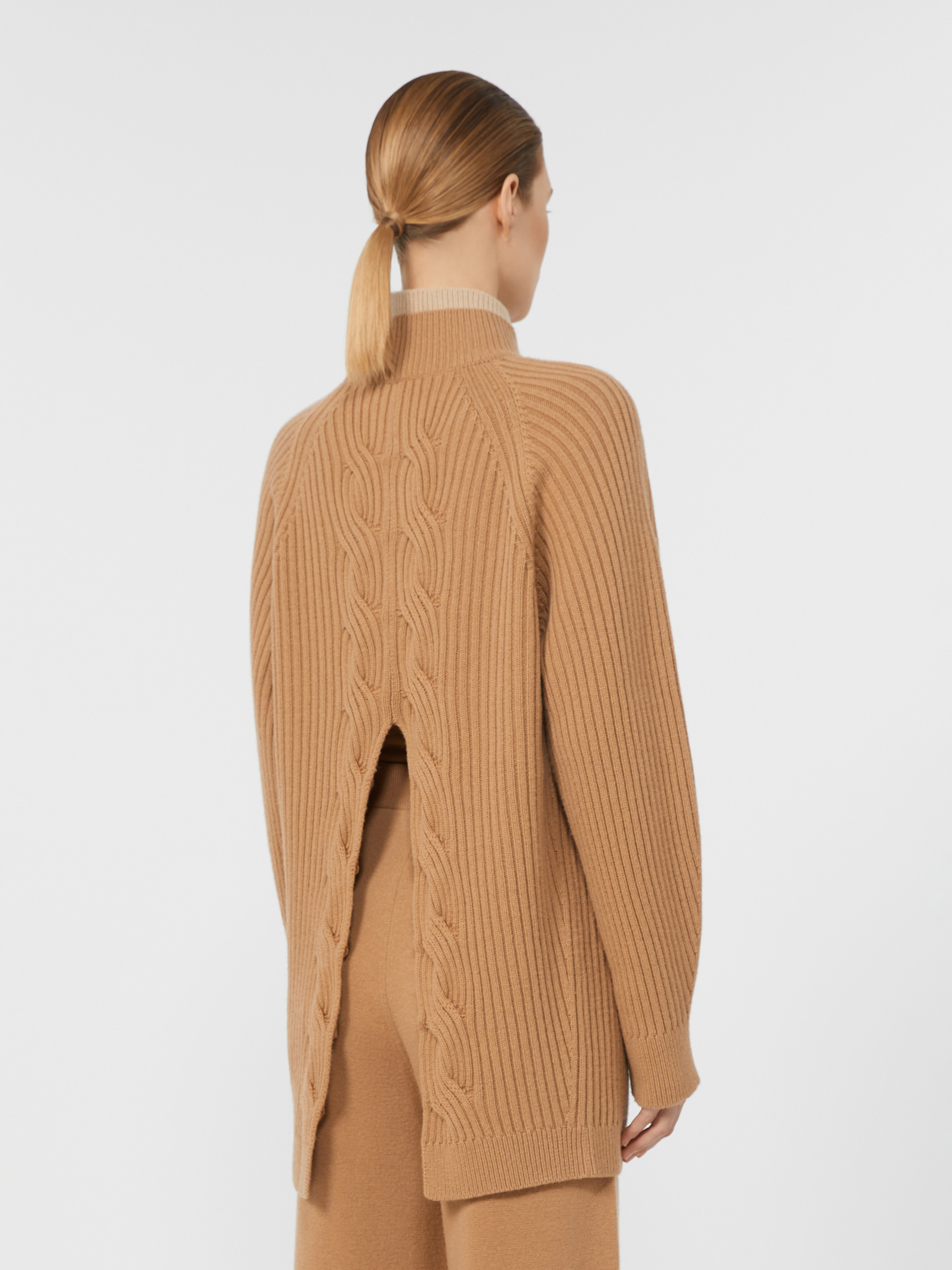 ALCAZAR Wool and cashmere cable-knit jumper - 4