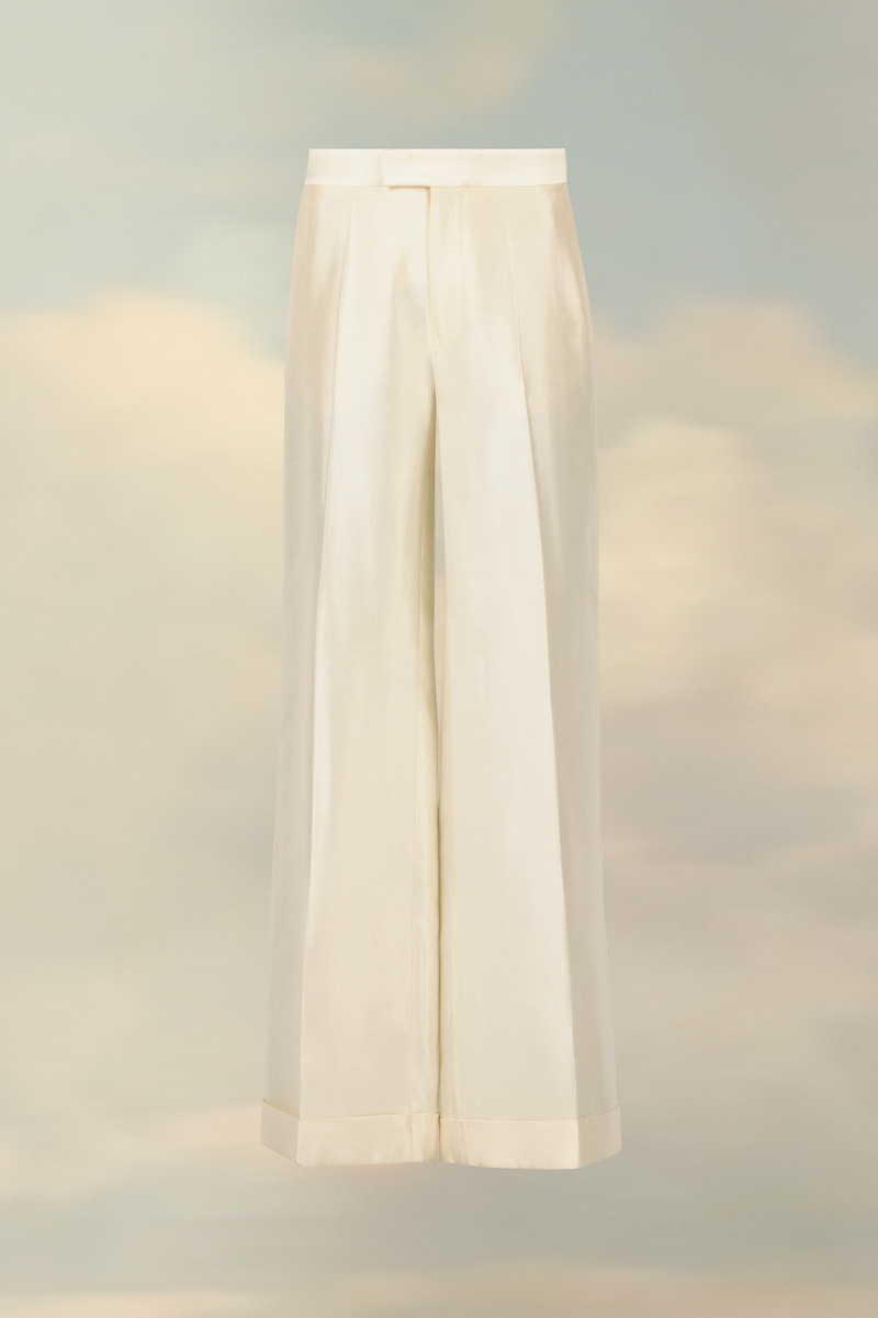 Mikado silk trousers 1