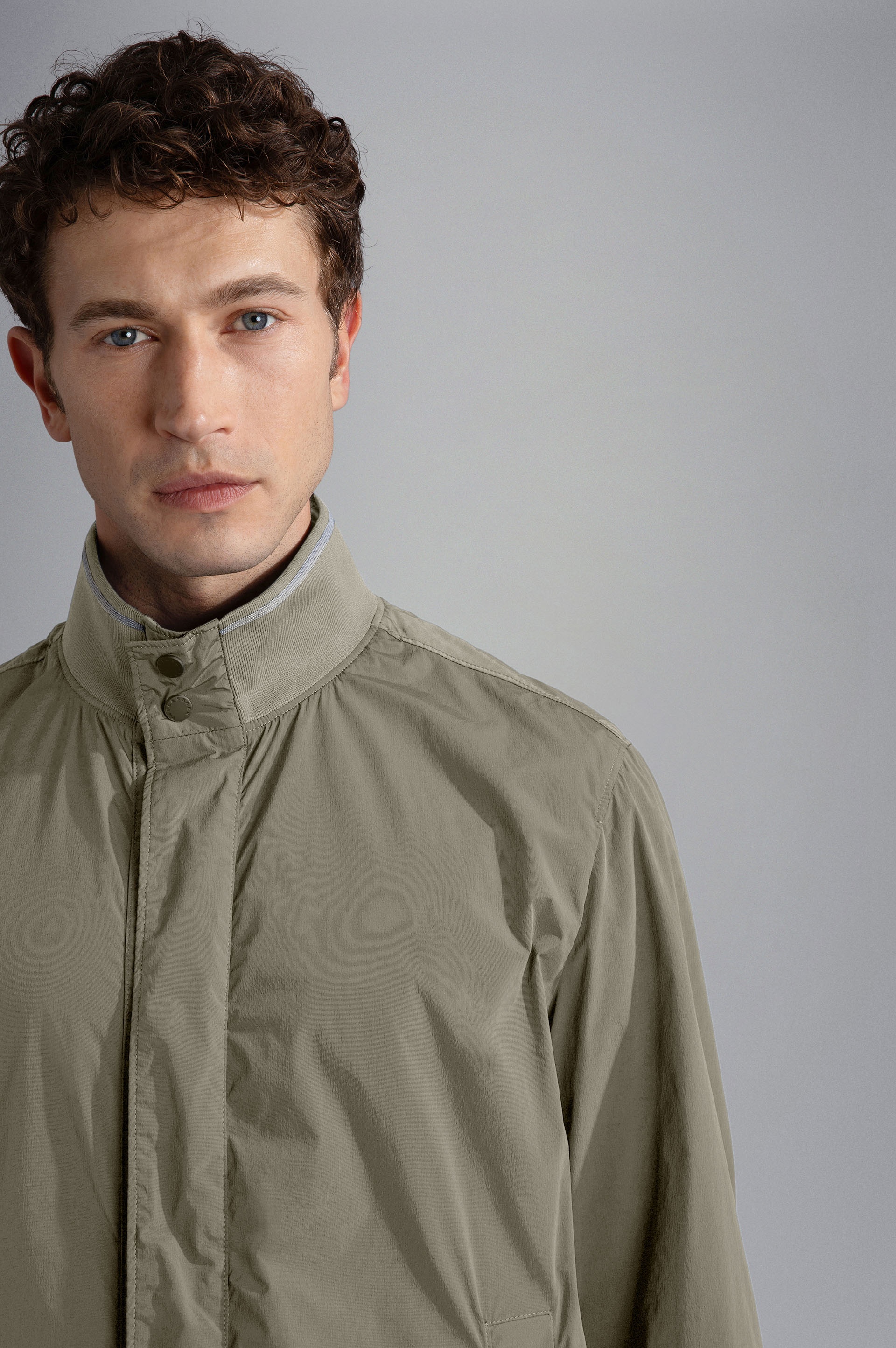 GARMENT DYED STRETCH ECONYL® NYLON BOMBER JACKET - 4