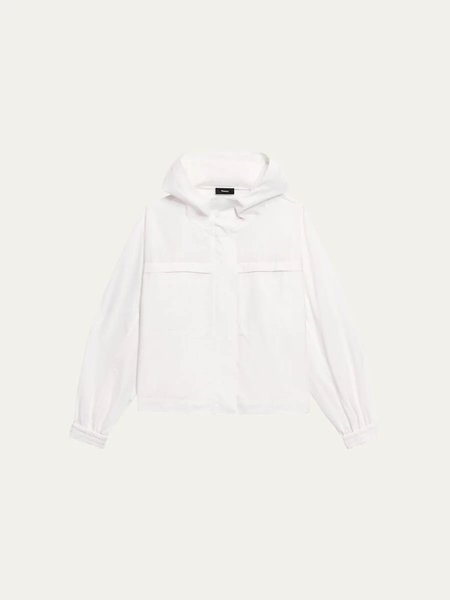 Gathered Hooded Jacket - 1