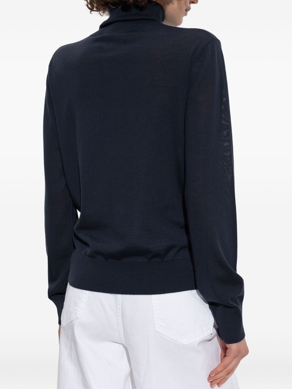 logo-detail turtleneck sweater - 4