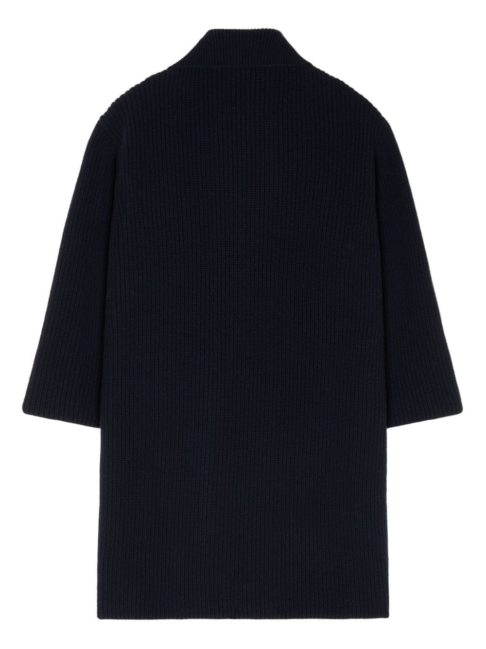 buttoned single breasted coat - 7