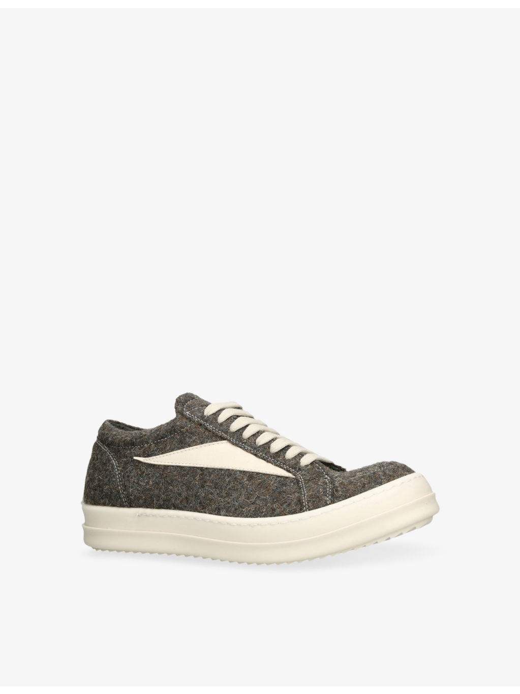 Vintage Woven and Suede Low-Top Trainers - 3