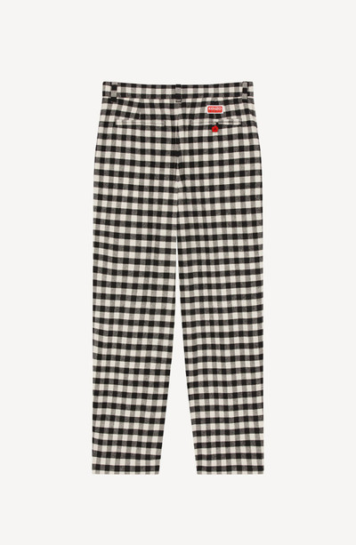 KENZO Cropped gingham trousers outlook