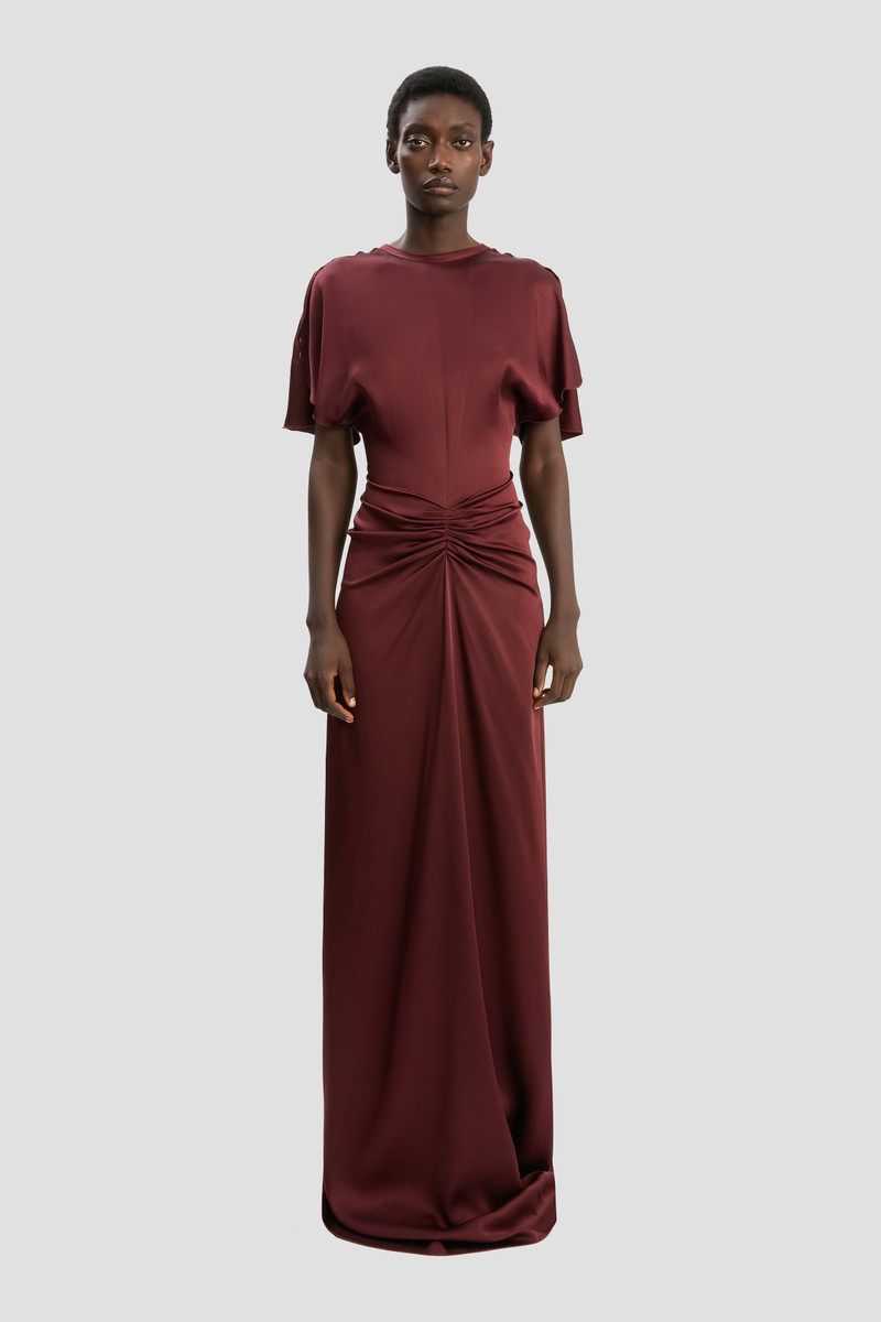 Victoria Beckham Isabella Gown In Cinnabar Red outlook