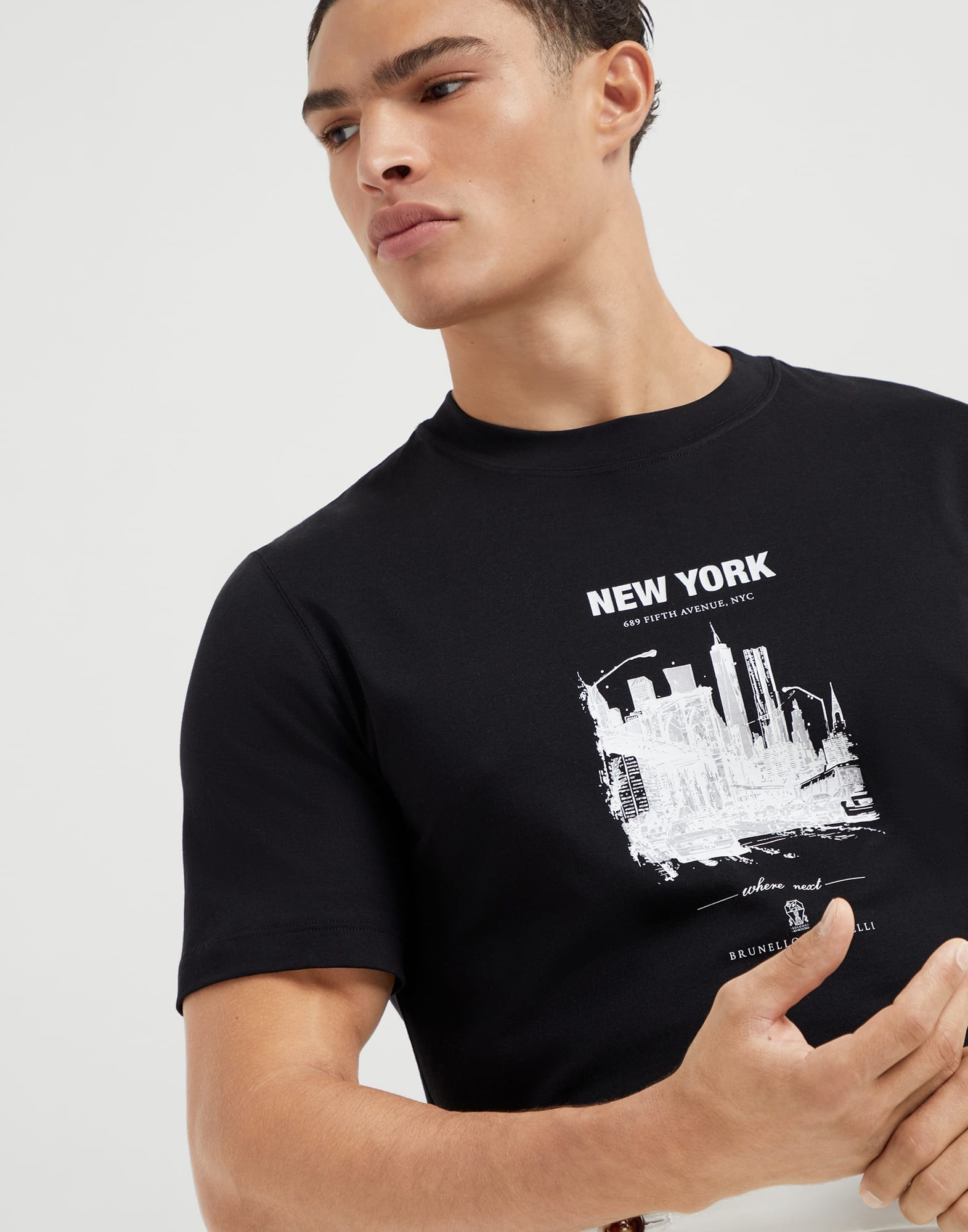 Cotton jersey New York T-shirt - 3