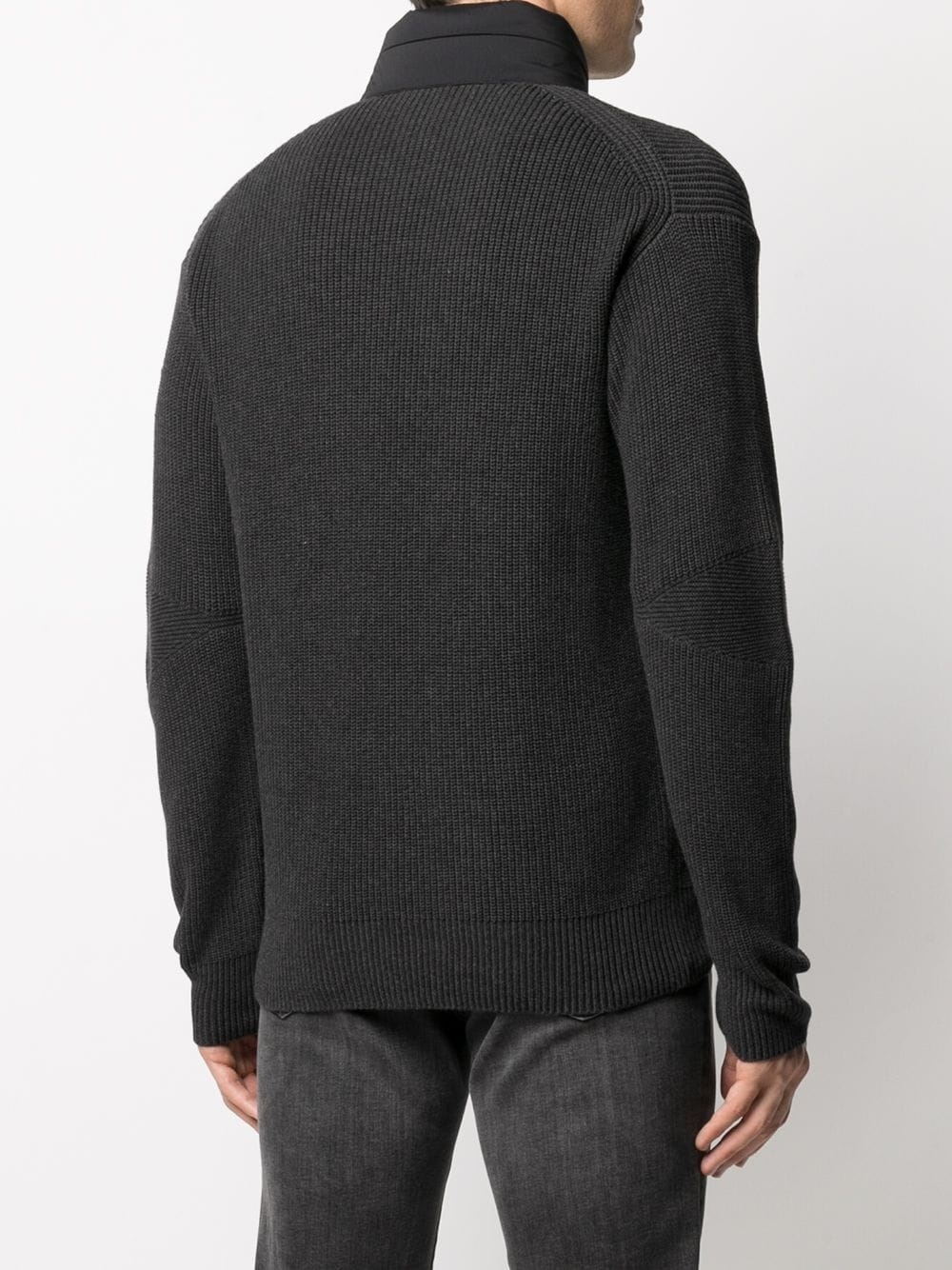 ribbed-knit zip jumper - 4