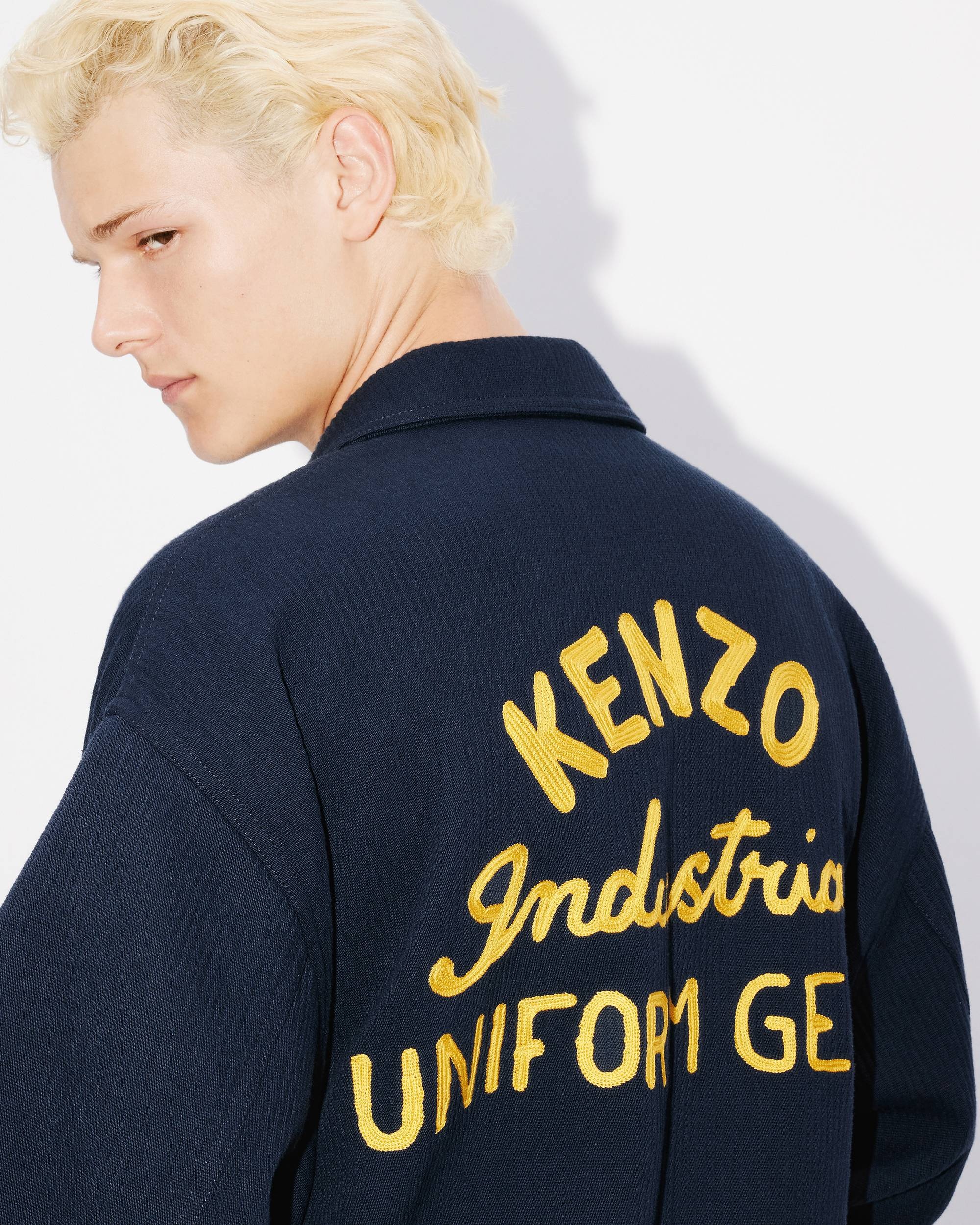 'KENZO Drawn Varsity' embroidered workwear jacket - 7