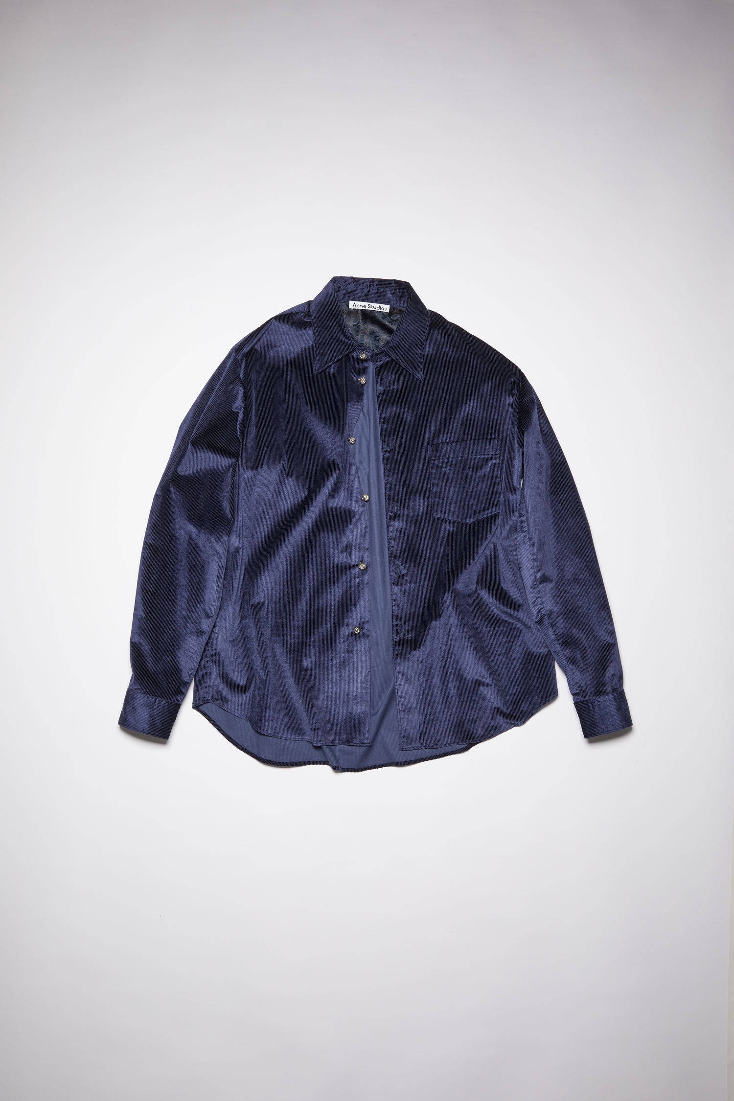 Corduroy shirt - Evening blue - 4