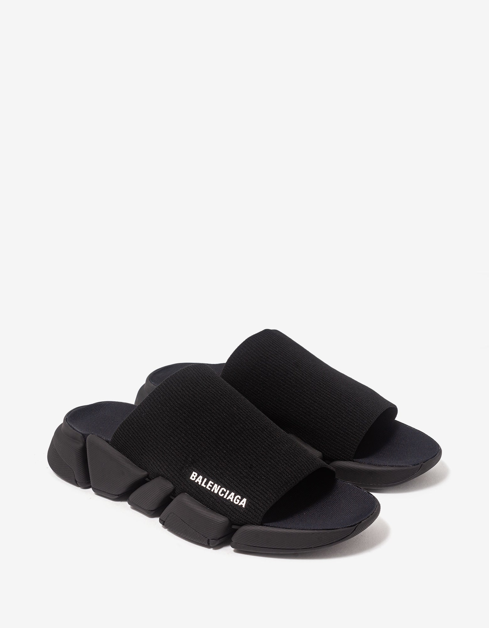 Black Speed 2.0 Slide Sandals - 1