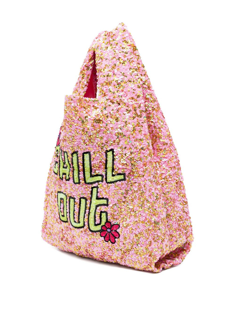 sequin-embellished tote bag 3