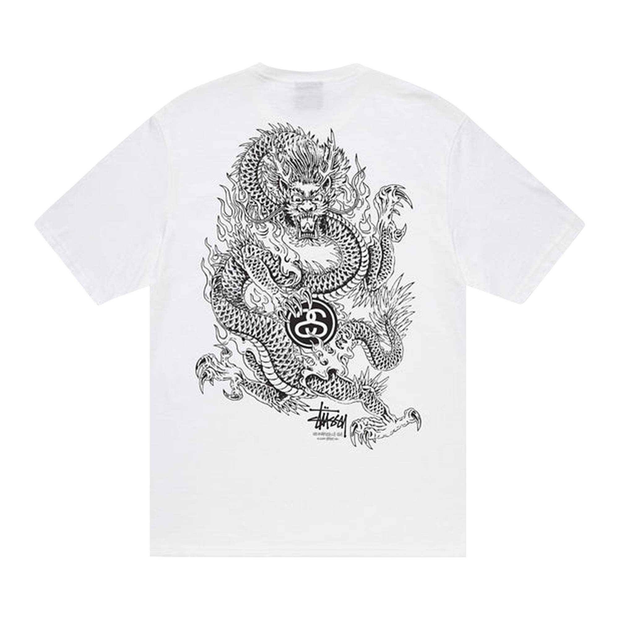 Stussy Dragon Tee 'White' - 2