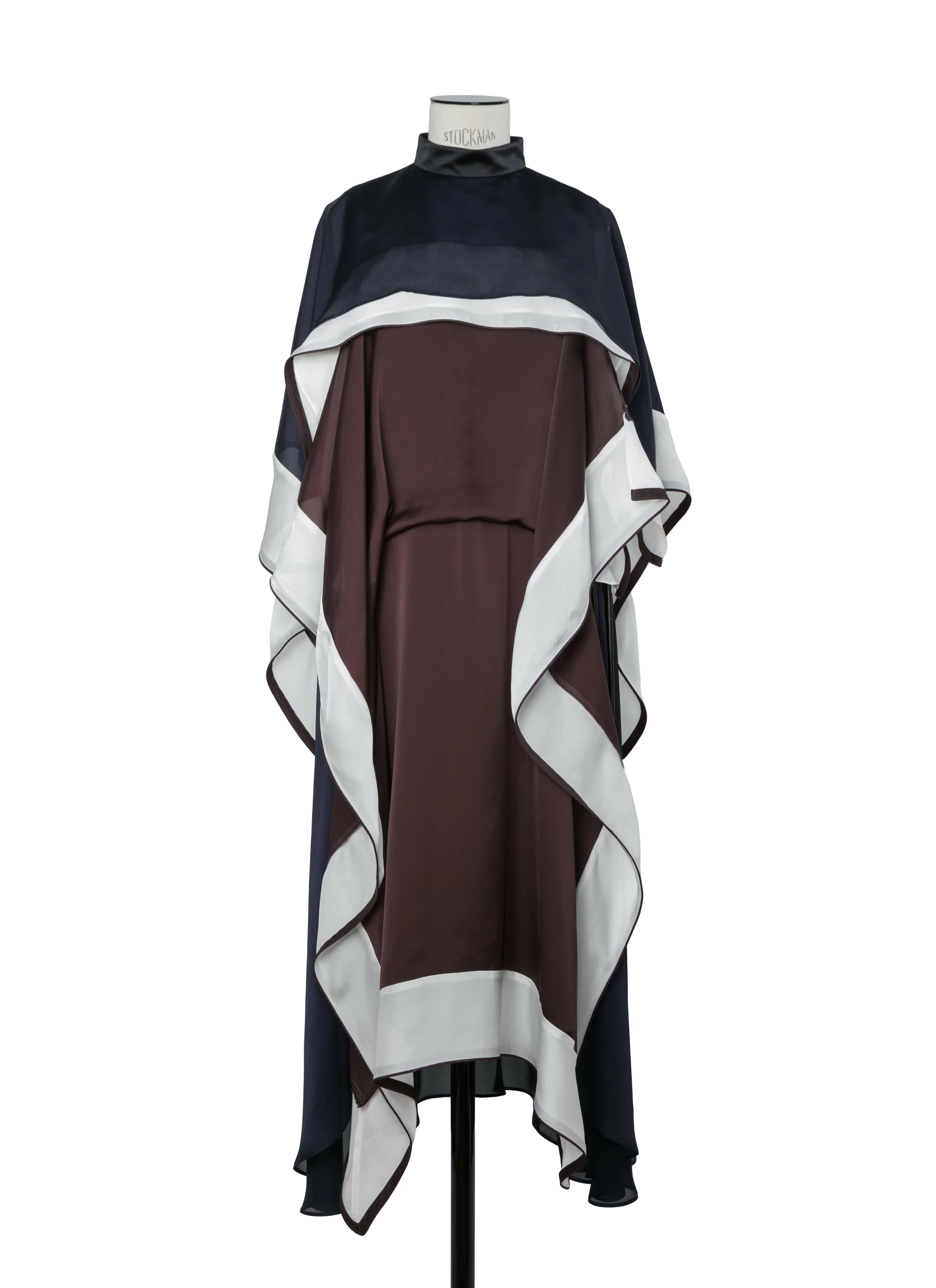 Satin x Chiffon Dress - 1