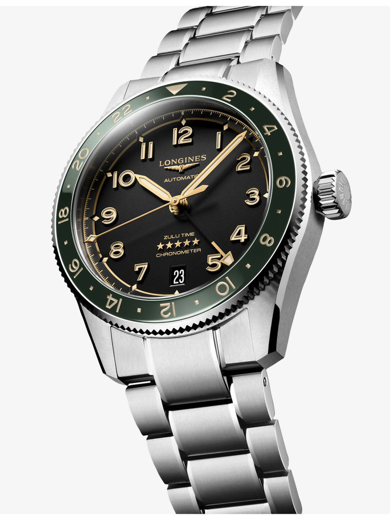 Longines L3.802.4.63.6 Spirit Zulu Time Stainless-Steel Automatic Watch outlook
