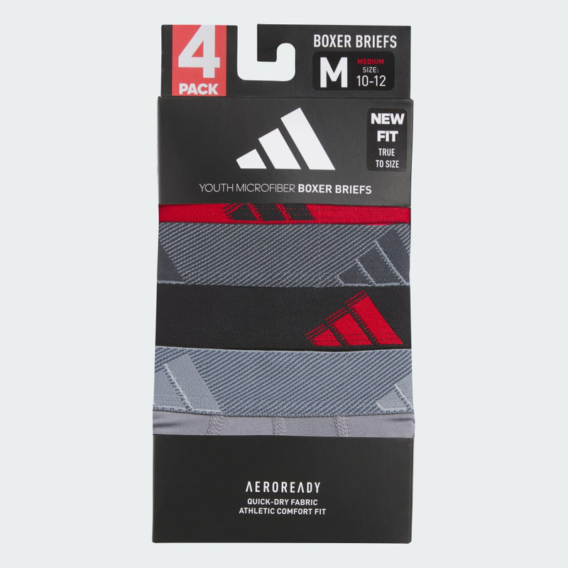 adidas Youth Microfiber Boxer Briefs 4-Pack outlook