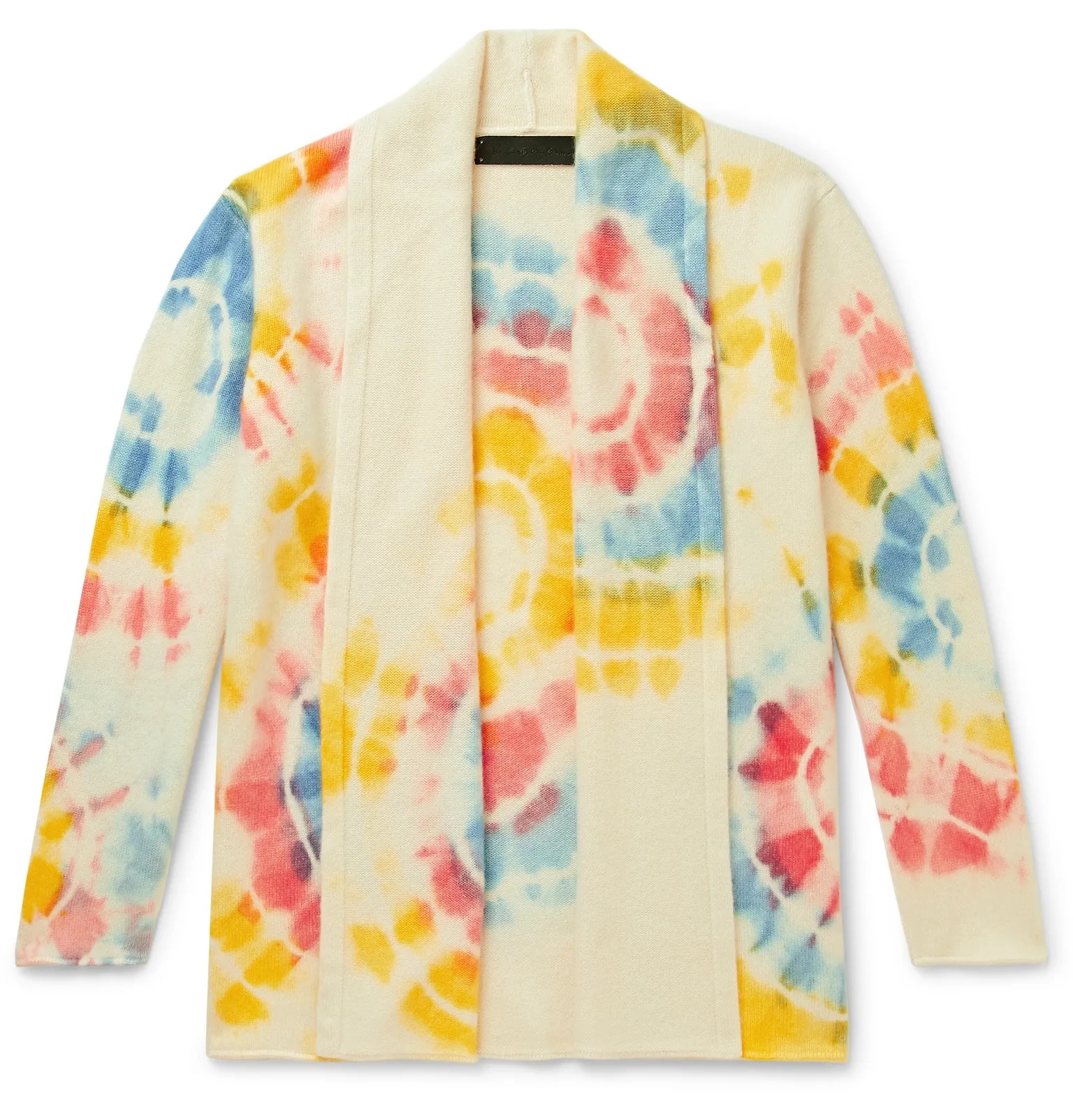 Tie-Dyed Cashmere Cardigan - 1