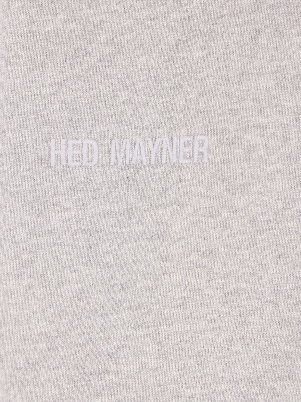 logo-embroidered polo-collar sweatshirt - 3